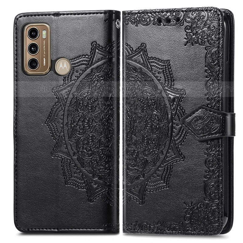 Funda de Cuero Cartera con Soporte Patron de Moda Carcasa para Motorola Moto G60