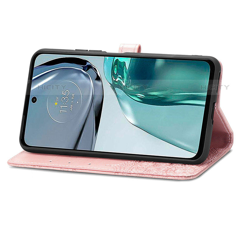 Funda de Cuero Cartera con Soporte Patron de Moda Carcasa para Motorola Moto G62 5G