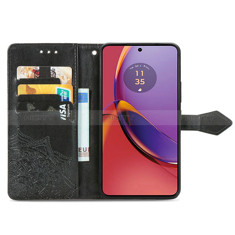 Funda de Cuero Cartera con Soporte Patron de Moda Carcasa para Motorola Moto G84 5G