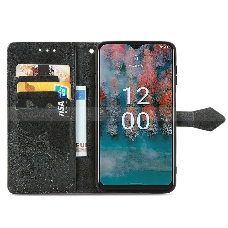 Funda de Cuero Cartera con Soporte Patron de Moda Carcasa para Nokia C12 Plus