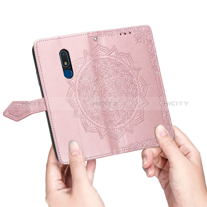 Funda de Cuero Cartera con Soporte Patron de Moda Carcasa para Nokia C3