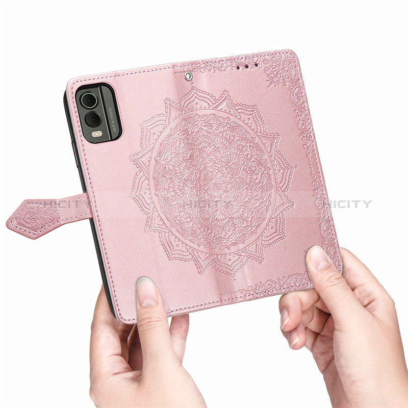 Funda de Cuero Cartera con Soporte Patron de Moda Carcasa para Nokia C32