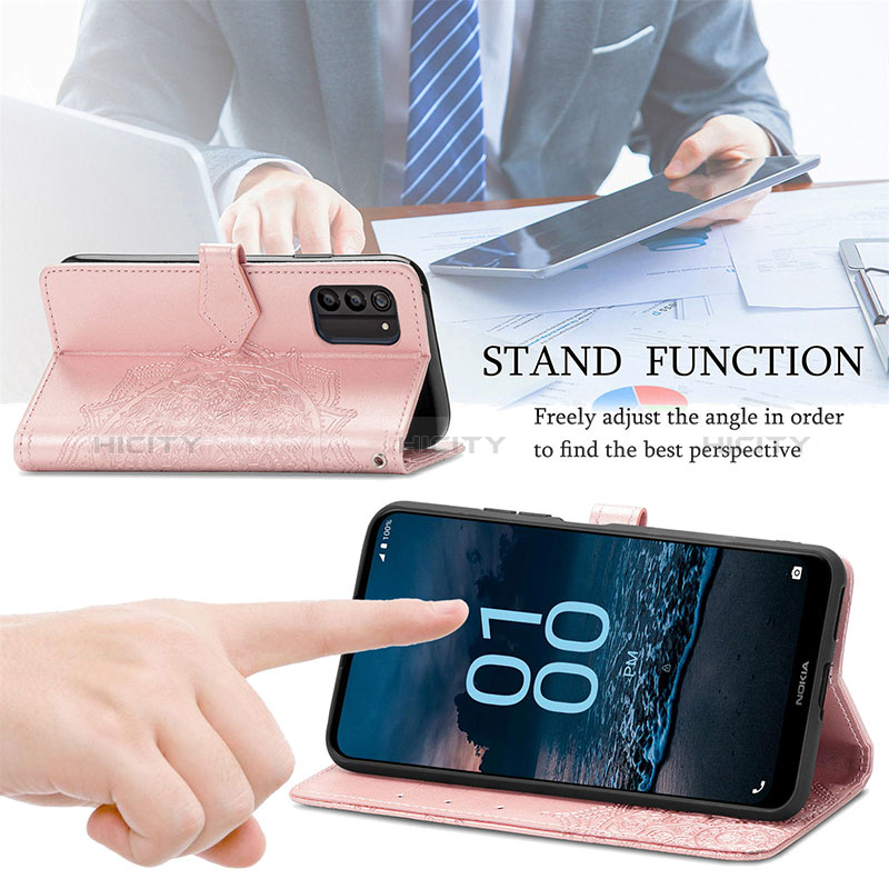 Funda de Cuero Cartera con Soporte Patron de Moda Carcasa para Nokia G100