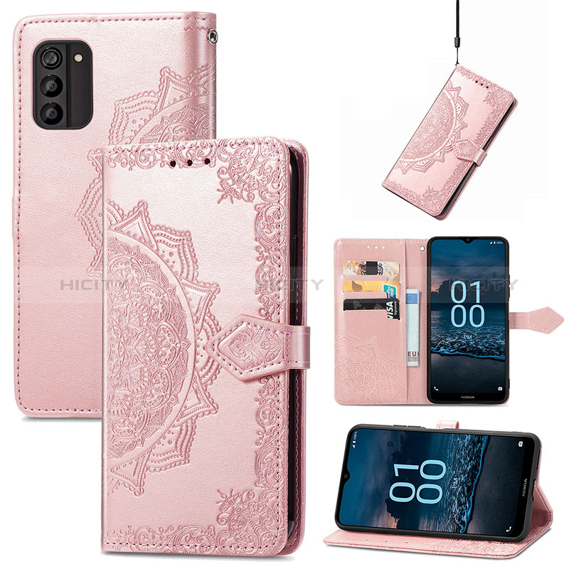 Funda de Cuero Cartera con Soporte Patron de Moda Carcasa para Nokia G100