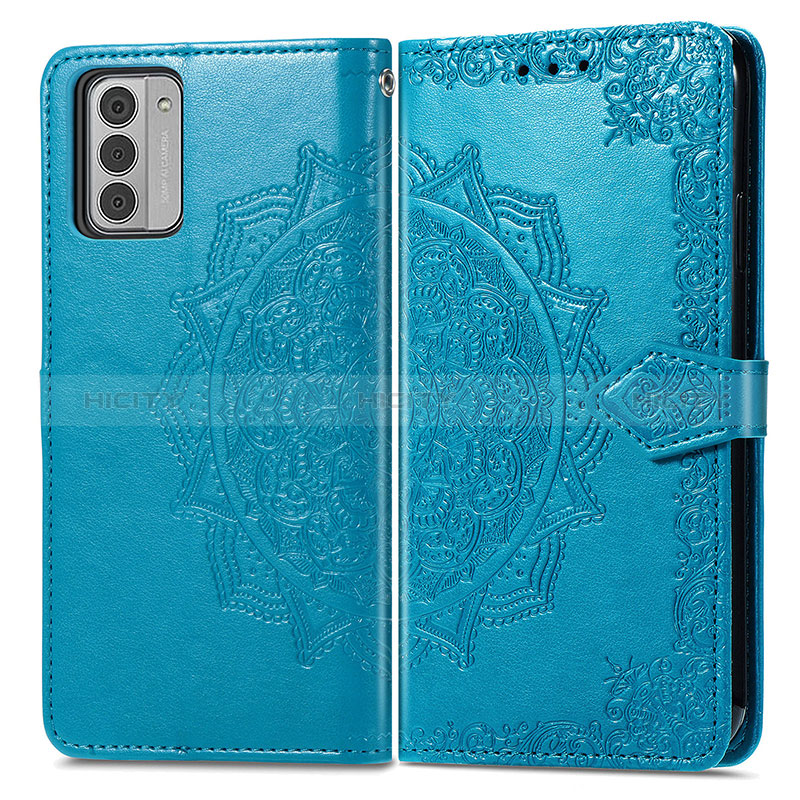 Funda de Cuero Cartera con Soporte Patron de Moda Carcasa para Nokia G310 5G Azul