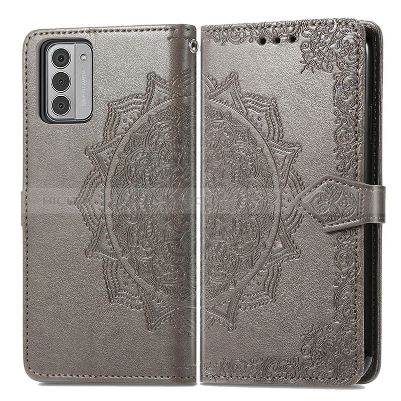 Funda de Cuero Cartera con Soporte Patron de Moda Carcasa para Nokia G310 5G Gris