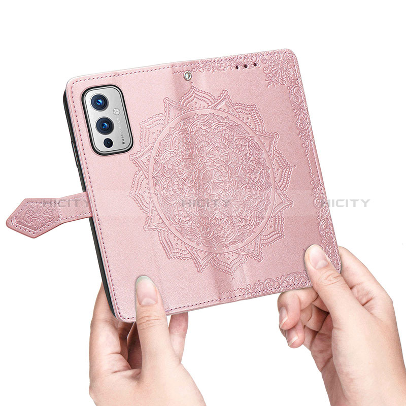 Funda de Cuero Cartera con Soporte Patron de Moda Carcasa para OnePlus 9 5G