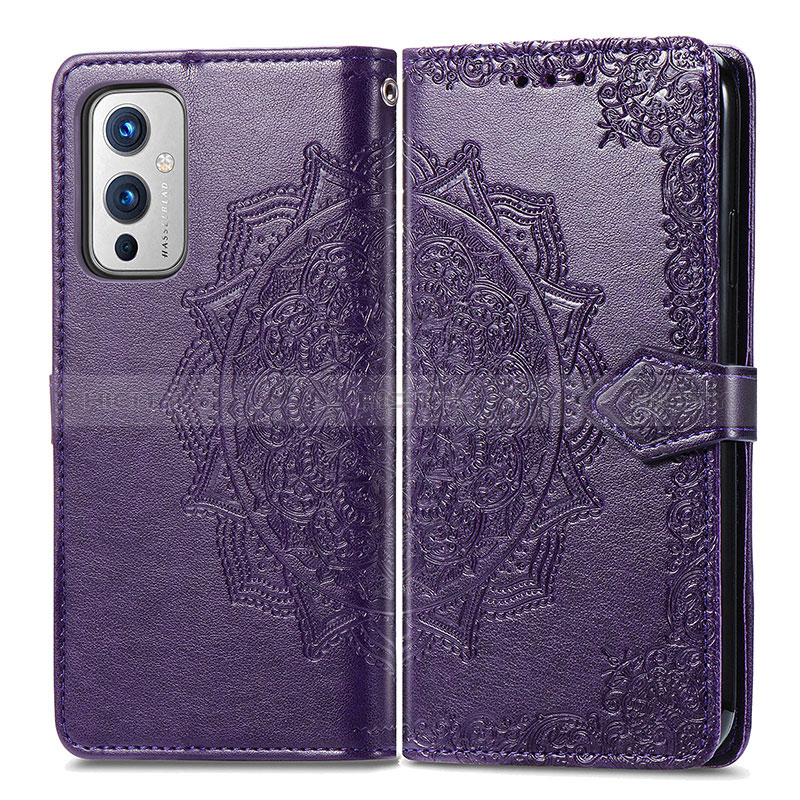 Funda de Cuero Cartera con Soporte Patron de Moda Carcasa para OnePlus 9 5G