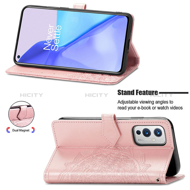 Funda de Cuero Cartera con Soporte Patron de Moda Carcasa para OnePlus 9 5G