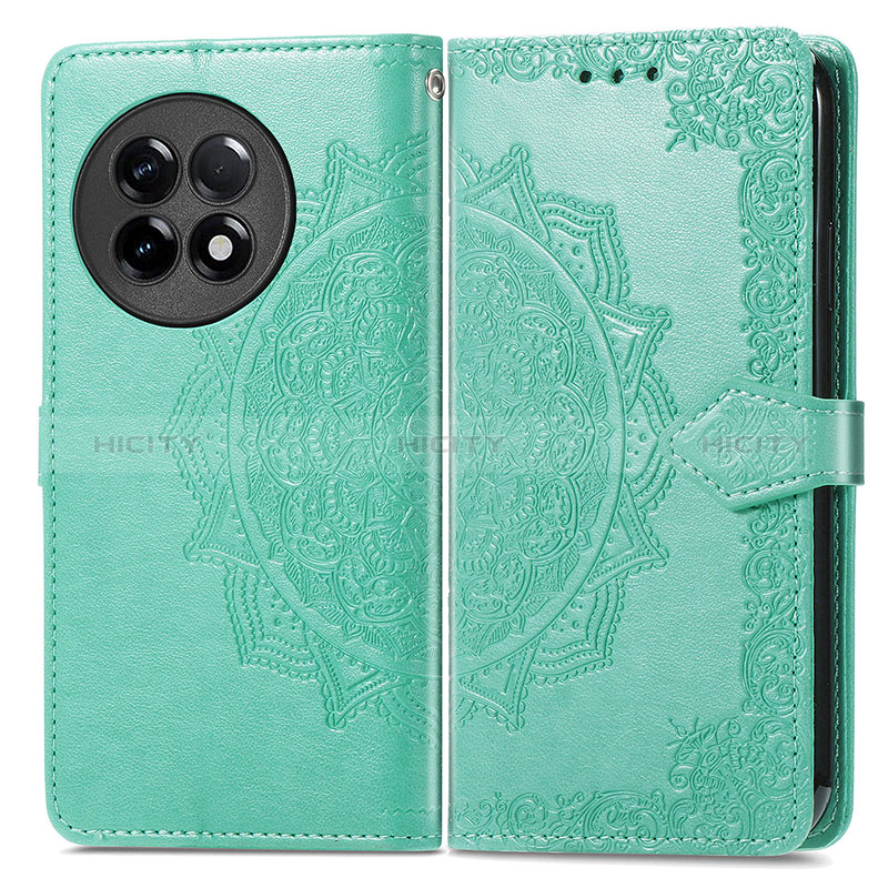 Funda de Cuero Cartera con Soporte Patron de Moda Carcasa para OnePlus Ace 2 Pro 5G Verde