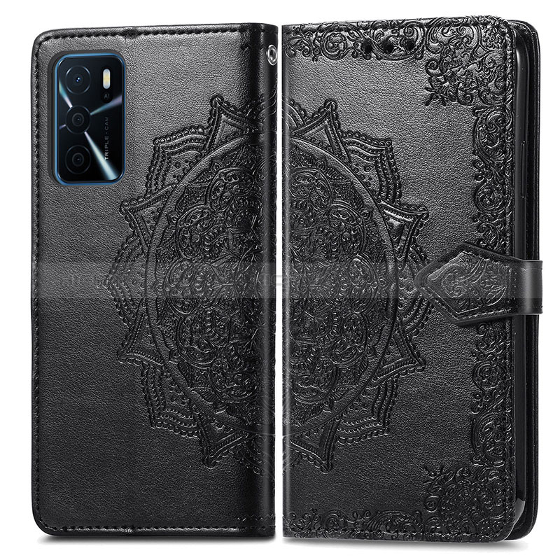 Funda de Cuero Cartera con Soporte Patron de Moda Carcasa para Oppo A16