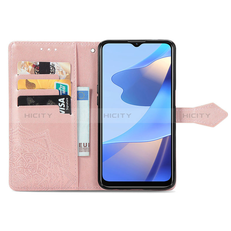 Funda de Cuero Cartera con Soporte Patron de Moda Carcasa para Oppo A16