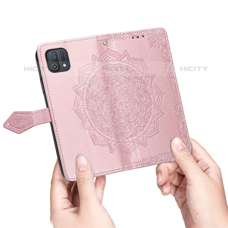 Funda de Cuero Cartera con Soporte Patron de Moda Carcasa para Oppo A16K