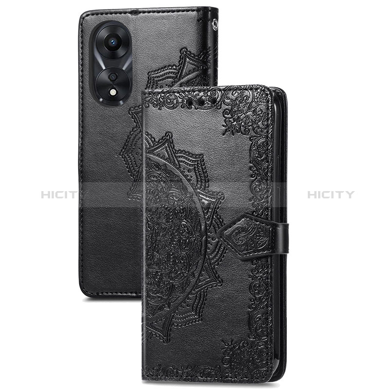 Funda de Cuero Cartera con Soporte Patron de Moda Carcasa para Oppo A18