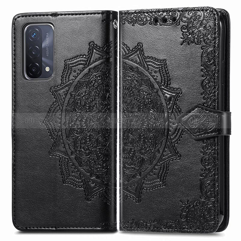 Funda de Cuero Cartera con Soporte Patron de Moda Carcasa para Oppo A54 5G