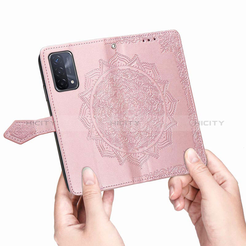 Funda de Cuero Cartera con Soporte Patron de Moda Carcasa para Oppo A54 5G