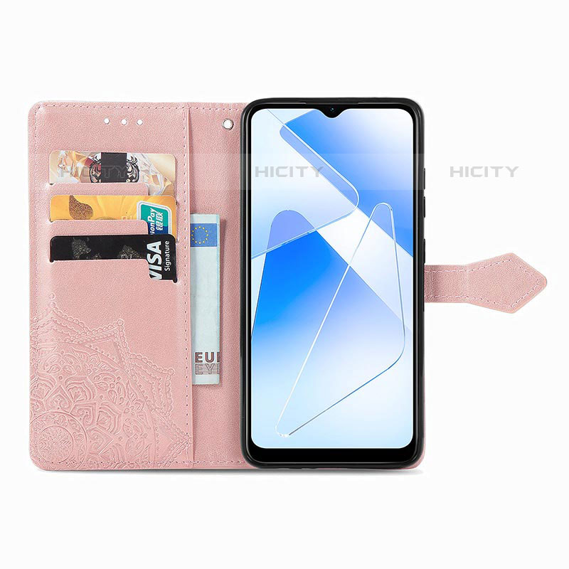 Funda de Cuero Cartera con Soporte Patron de Moda Carcasa para Oppo A55 5G