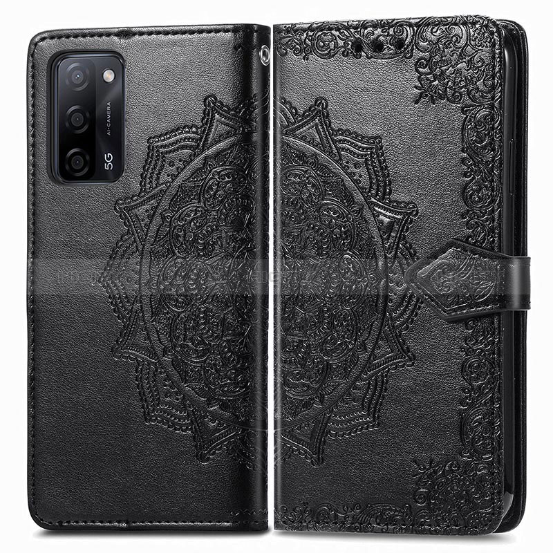 Funda de Cuero Cartera con Soporte Patron de Moda Carcasa para Oppo A56 5G