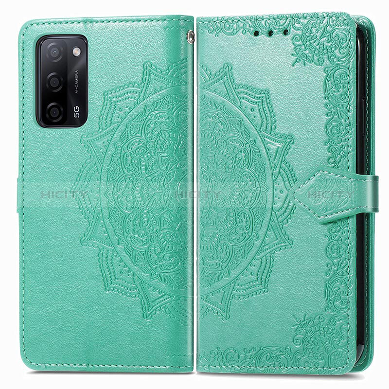 Funda de Cuero Cartera con Soporte Patron de Moda Carcasa para Oppo A56 5G