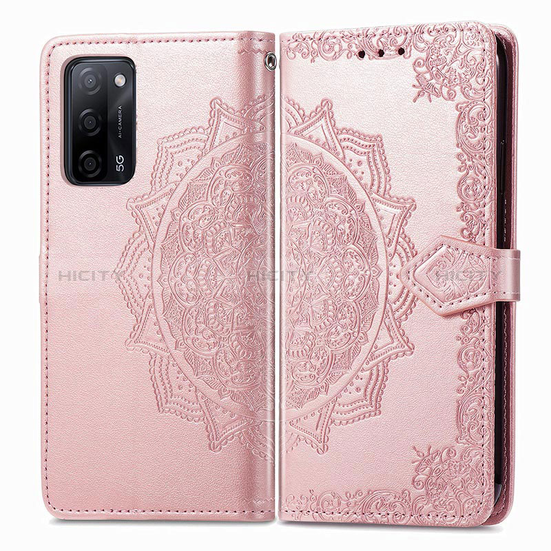 Funda de Cuero Cartera con Soporte Patron de Moda Carcasa para Oppo A56 5G