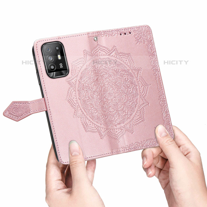 Funda de Cuero Cartera con Soporte Patron de Moda Carcasa para Oppo A94 5G