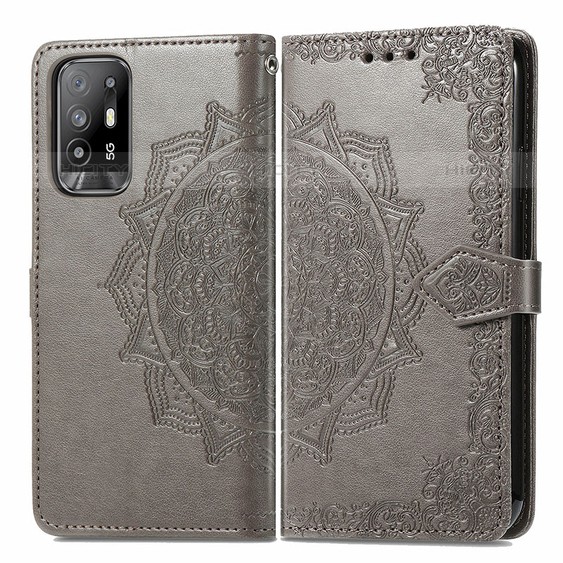 Funda de Cuero Cartera con Soporte Patron de Moda Carcasa para Oppo A95 5G