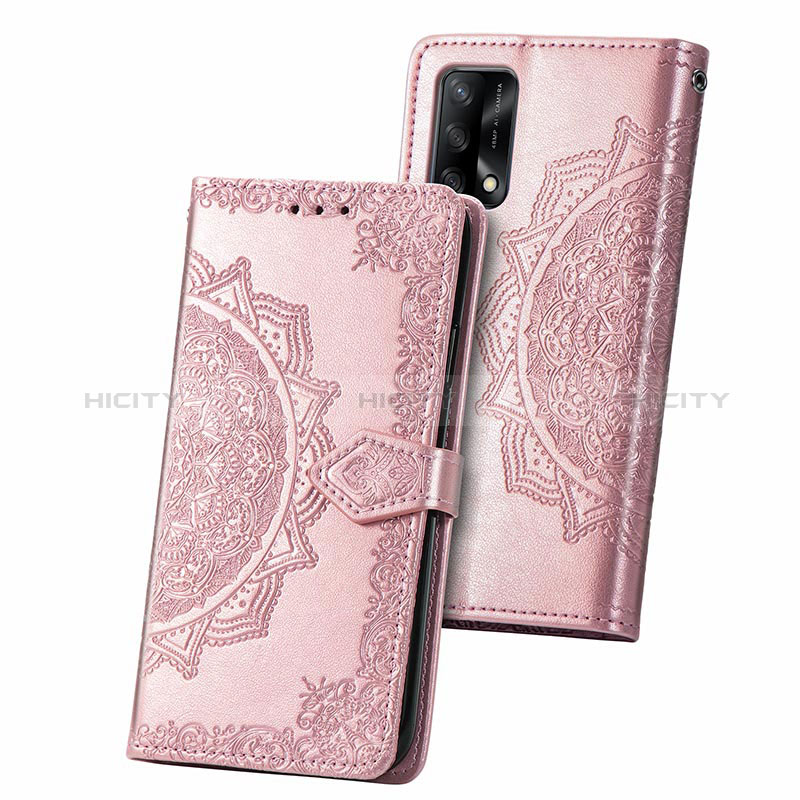 Funda de Cuero Cartera con Soporte Patron de Moda Carcasa para Oppo F19