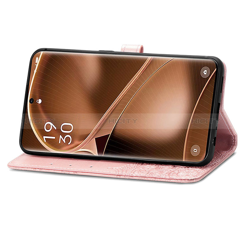 Funda de Cuero Cartera con Soporte Patron de Moda Carcasa para Oppo Find X6 5G