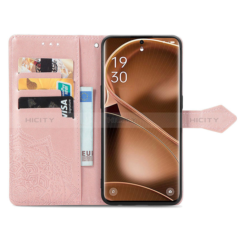 Funda de Cuero Cartera con Soporte Patron de Moda Carcasa para Oppo Find X6 5G