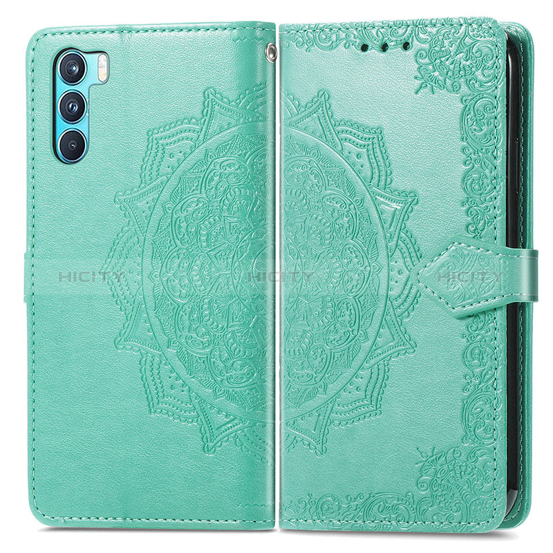 Funda de Cuero Cartera con Soporte Patron de Moda Carcasa para Oppo K9 Pro 5G