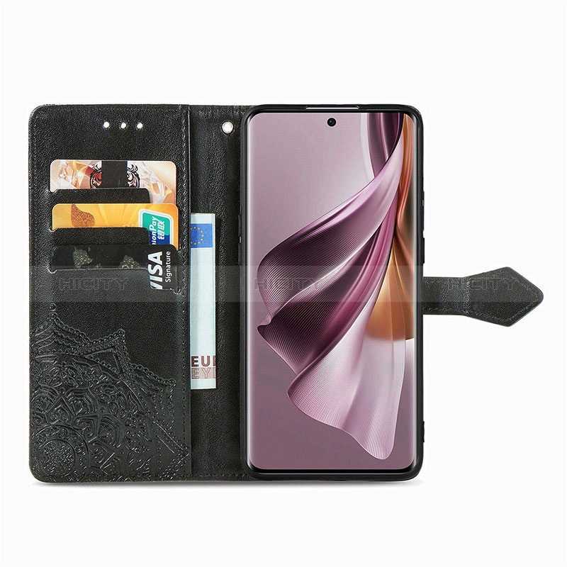 Funda de Cuero Cartera con Soporte Patron de Moda Carcasa para Oppo Reno10 Pro 5G