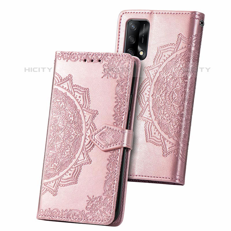 Funda de Cuero Cartera con Soporte Patron de Moda Carcasa para Oppo Reno6 Lite