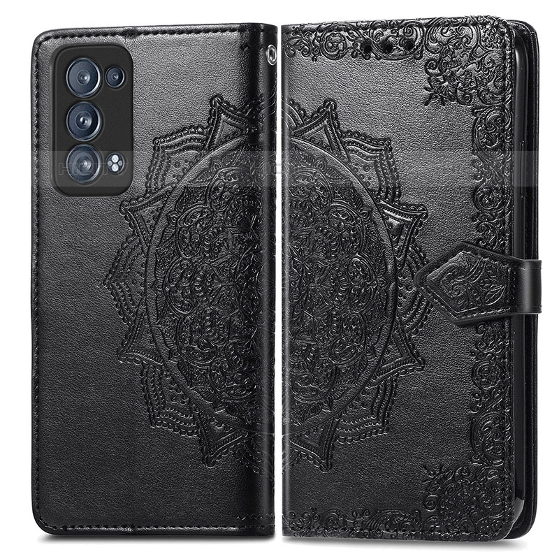 Funda de Cuero Cartera con Soporte Patron de Moda Carcasa para Oppo Reno6 Pro 5G