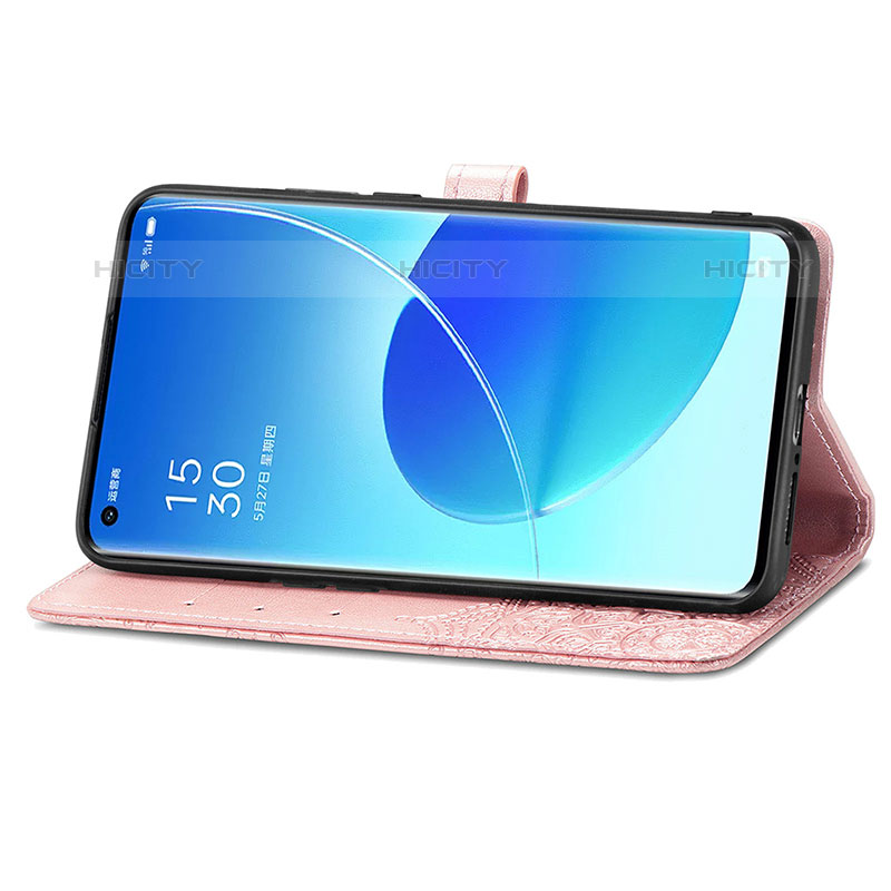 Funda de Cuero Cartera con Soporte Patron de Moda Carcasa para Oppo Reno6 Pro 5G