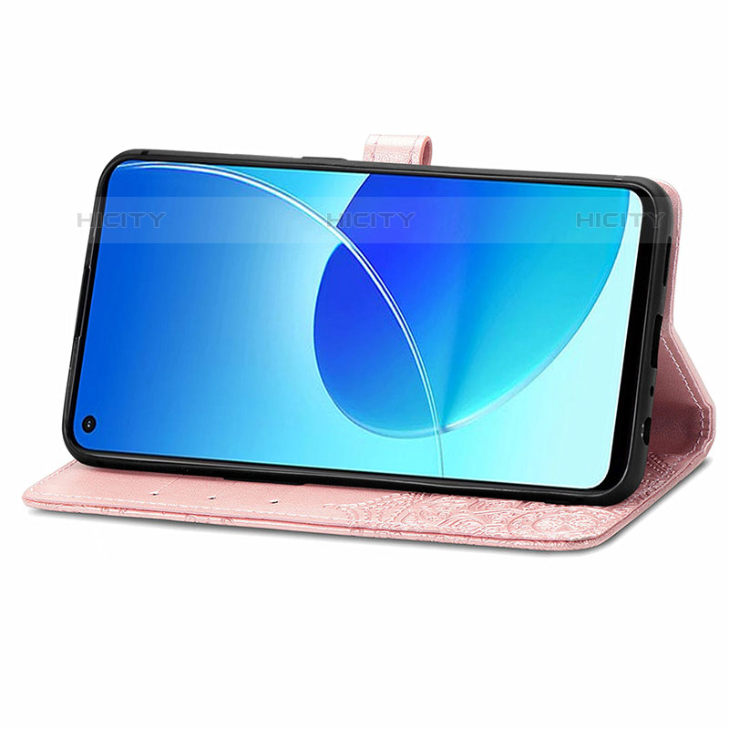 Funda de Cuero Cartera con Soporte Patron de Moda Carcasa para Oppo Reno6 Z 5G