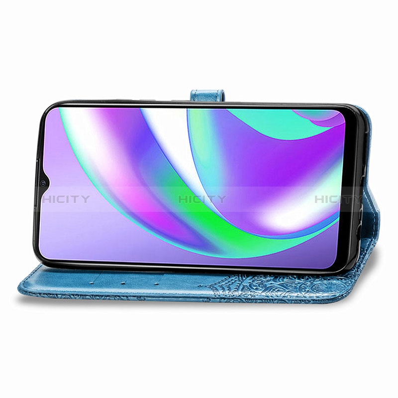 Funda de Cuero Cartera con Soporte Patron de Moda Carcasa para Realme 7i RMX2193