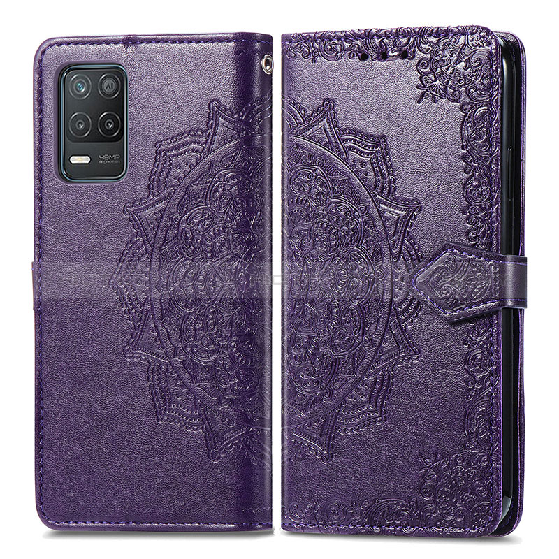 Funda de Cuero Cartera con Soporte Patron de Moda Carcasa para Realme 8 5G