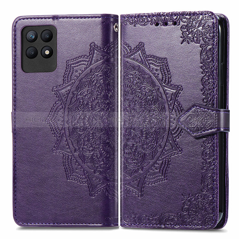 Funda de Cuero Cartera con Soporte Patron de Moda Carcasa para Realme 8i