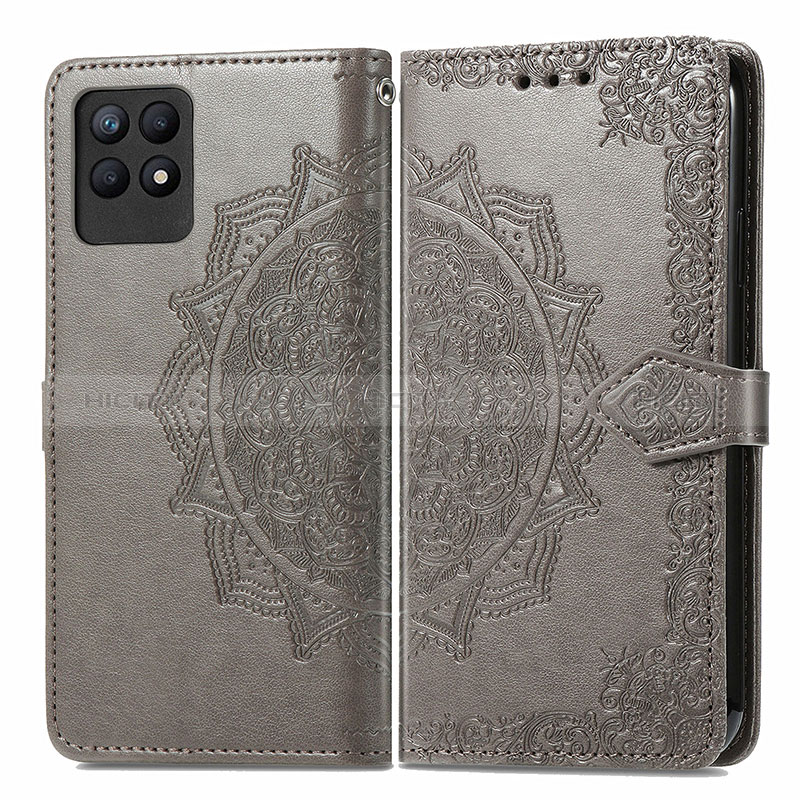 Funda de Cuero Cartera con Soporte Patron de Moda Carcasa para Realme 8i