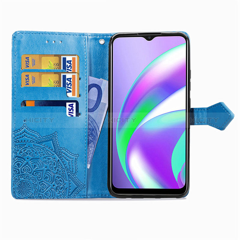 Funda de Cuero Cartera con Soporte Patron de Moda Carcasa para Realme C25S