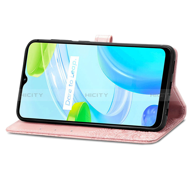 Funda de Cuero Cartera con Soporte Patron de Moda Carcasa para Realme C30