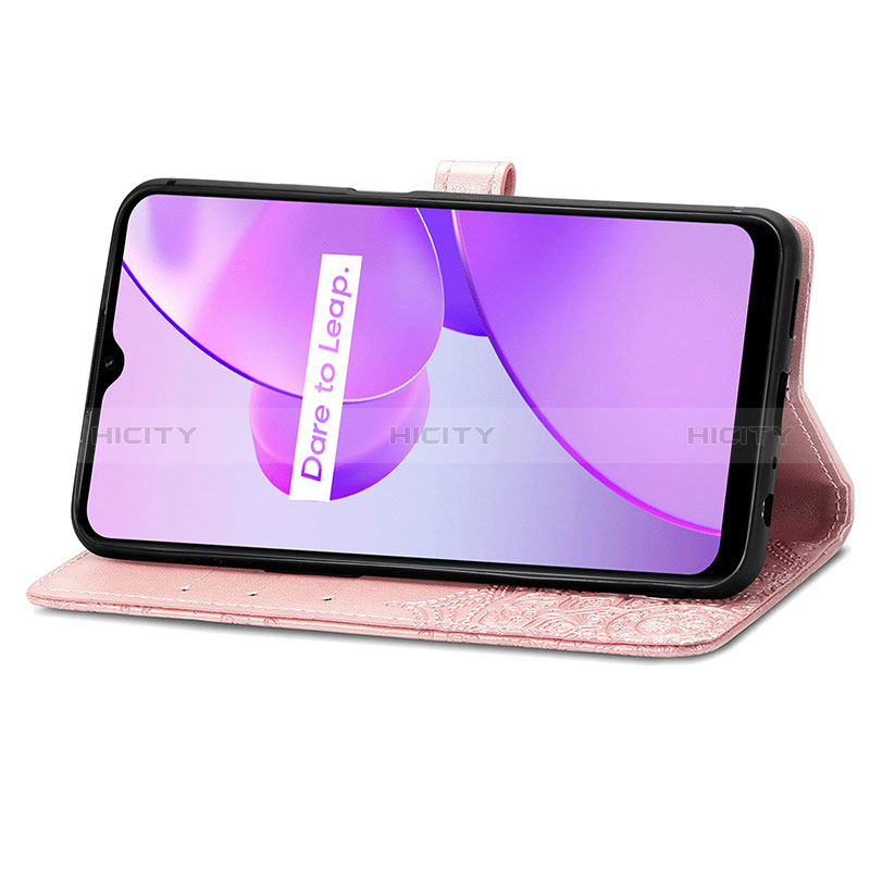 Funda de Cuero Cartera con Soporte Patron de Moda Carcasa para Realme C31