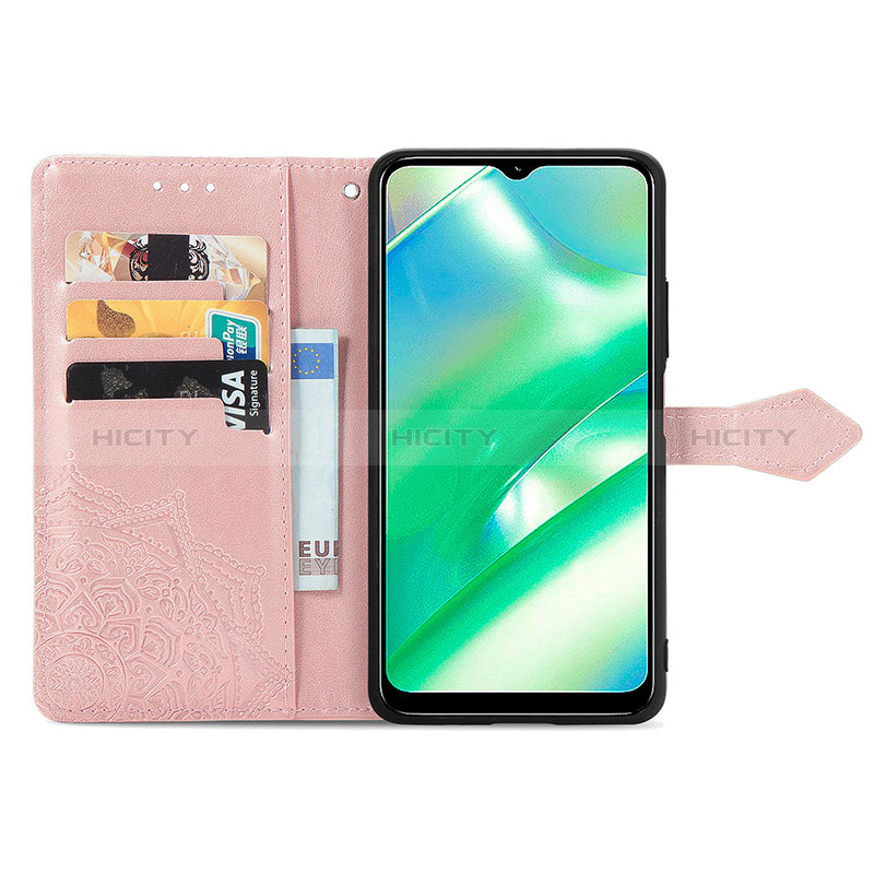 Funda de Cuero Cartera con Soporte Patron de Moda Carcasa para Realme C33