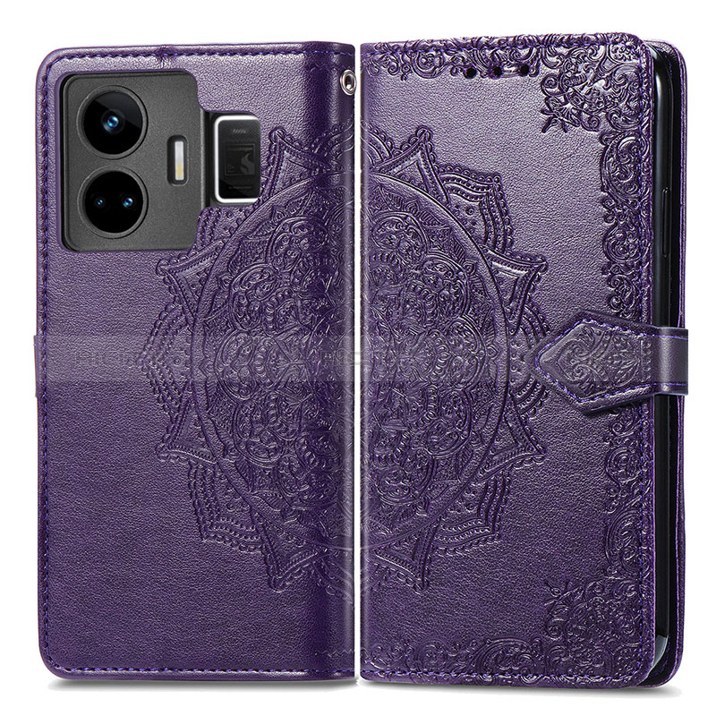 Funda de Cuero Cartera con Soporte Patron de Moda Carcasa para Realme GT3 5G