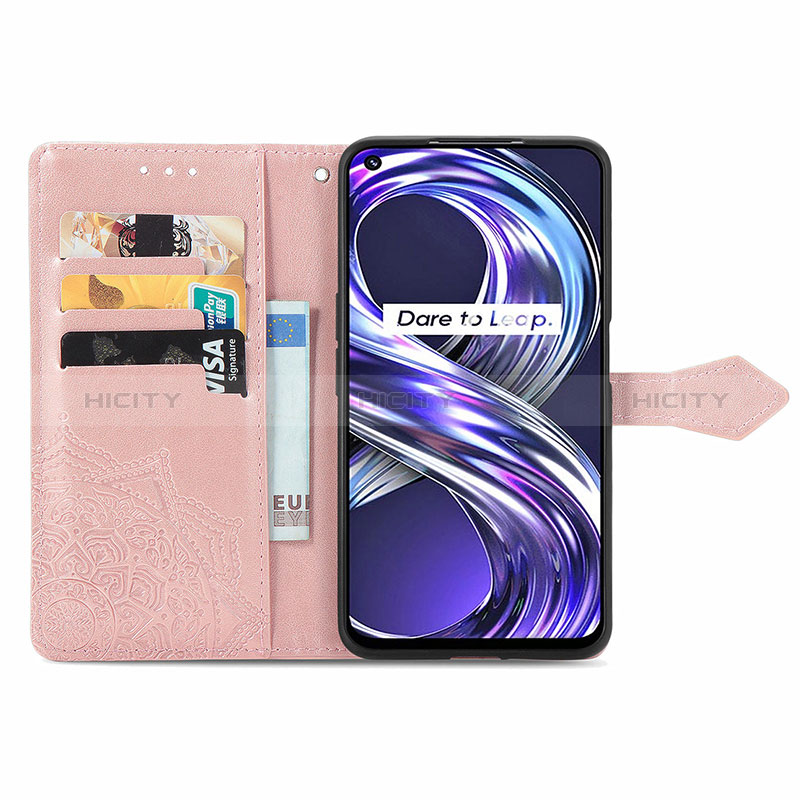 Funda de Cuero Cartera con Soporte Patron de Moda Carcasa para Realme Narzo 50 4G