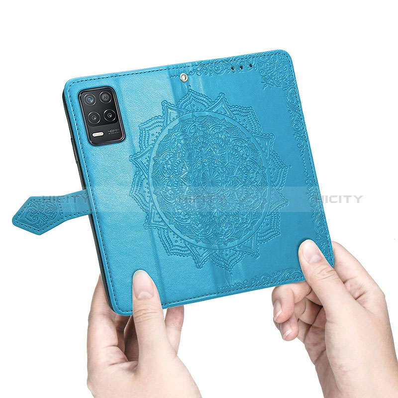 Funda de Cuero Cartera con Soporte Patron de Moda Carcasa para Realme Q3i 5G