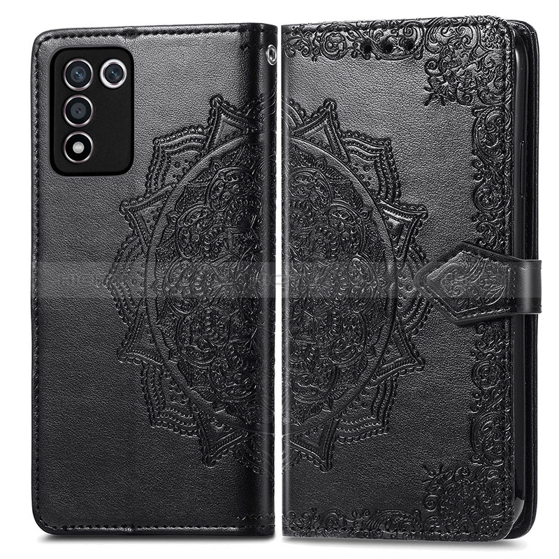 Funda de Cuero Cartera con Soporte Patron de Moda Carcasa para Realme Q3s 5G