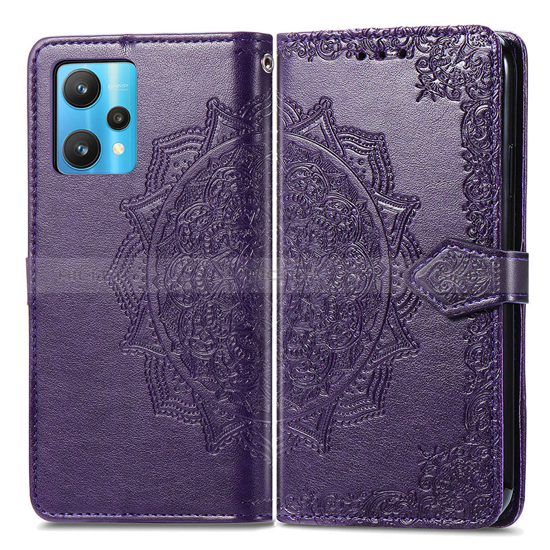 Funda de Cuero Cartera con Soporte Patron de Moda Carcasa para Realme Q5 5G