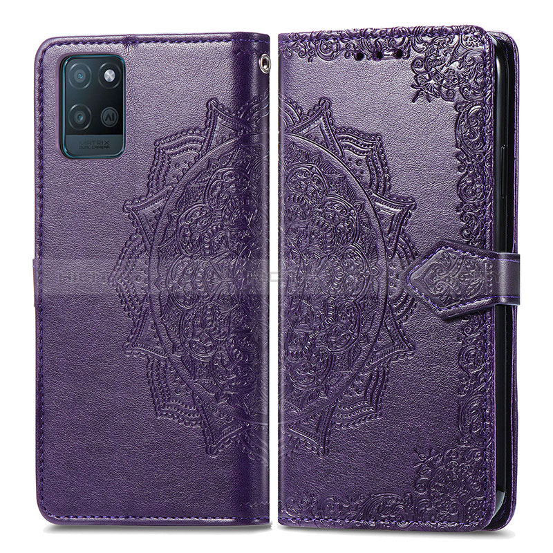 Funda de Cuero Cartera con Soporte Patron de Moda Carcasa para Realme V11s 5G