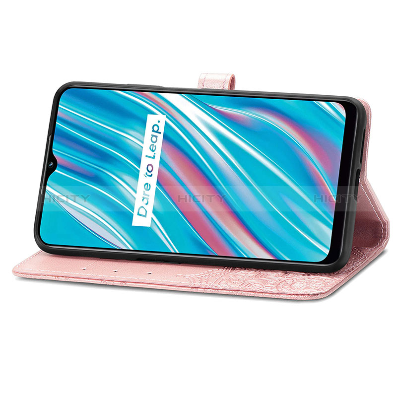 Funda de Cuero Cartera con Soporte Patron de Moda Carcasa para Realme V11s 5G